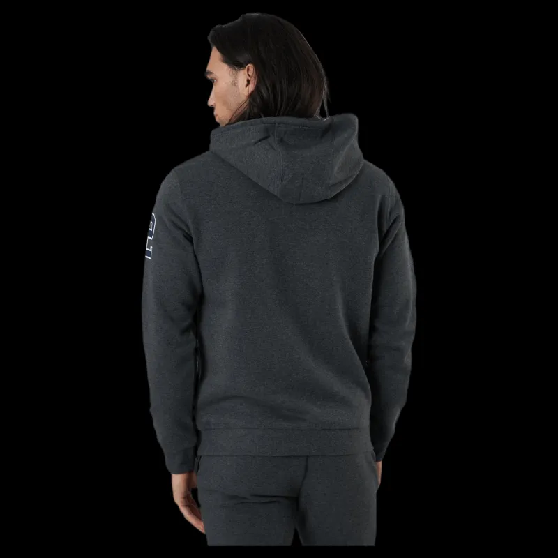 Nonation Alpha Full Zip Hood Grey Grå New