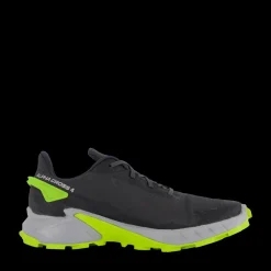 New Salomon Alphacross 4 Gtx Ebony/pearl Blue/acid Lime Grå