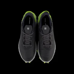 New Salomon Alphacross 4 Gtx Ebony/pearl Blue/acid Lime Grå
