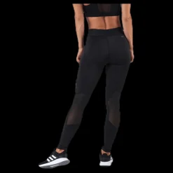 Sale adidas Alphaskin Badge Of Sport Logo Tight Black / White Svart