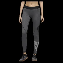 adidas Alphaskin Bos Long Tight White/Black Grå