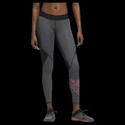 Hot adidas Alphaskin Bos Long Tight Pink/Black Rosa och Svart