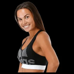Outlet adidas Alphaskin Support Bra LG White/Black Svart