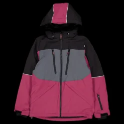 New Lindberg Alpine Winter Jacket Black/cerise Flerfärgad