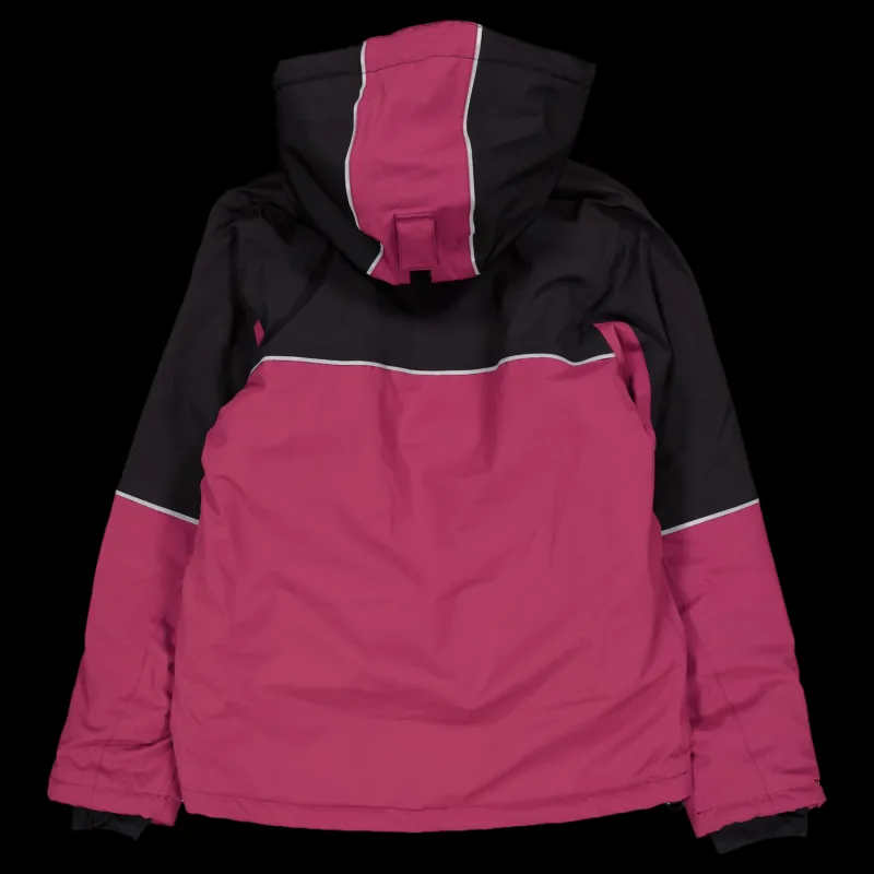 New Lindberg Alpine Winter Jacket Black/cerise Flerfärgad