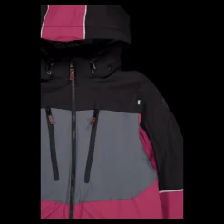 New Lindberg Alpine Winter Jacket Black/cerise Flerfärgad
