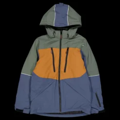 Outlet Lindberg Alpine Winter Jacket Green/blue Flerfärgad