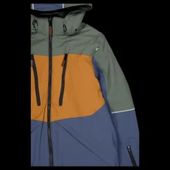 Outlet Lindberg Alpine Winter Jacket Green/blue Flerfärgad