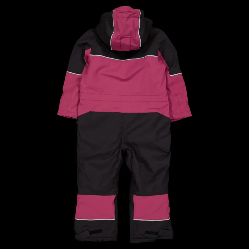 Clearance Lindberg Alpine Winter Overall Black/cerise Flerfärgad