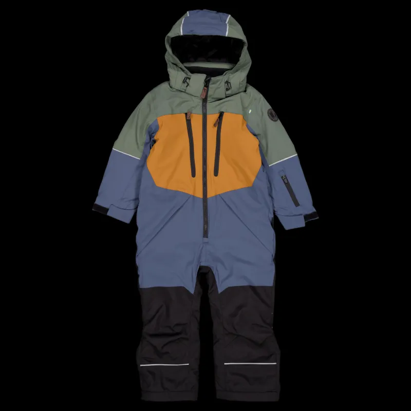 Sale Lindberg Alpine Winter Overall Green/blue Flerfärgad