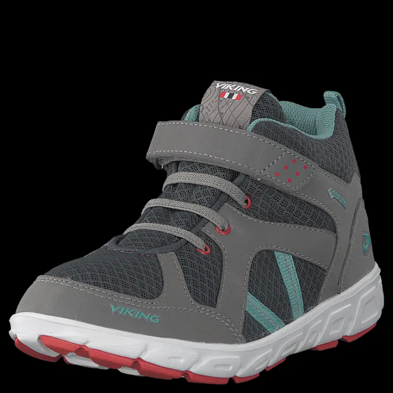 New Viking Alvdal Mid R Gtx Charcoal/bluegreen Grå