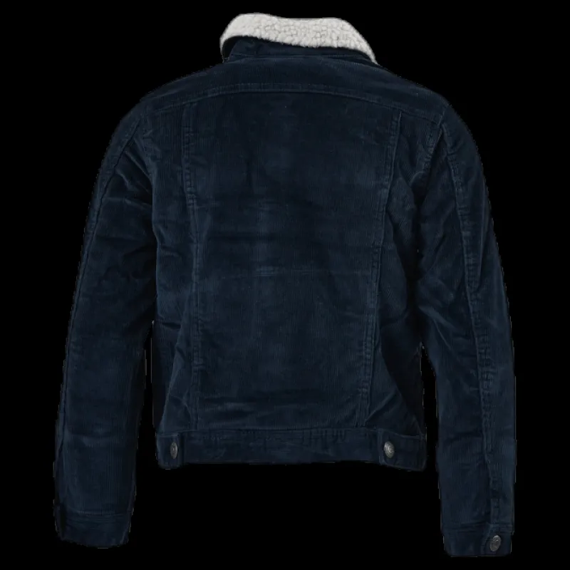 New Jack & Jones Alvin Sherpa Corduroy Akm555 Junior Blue Blå