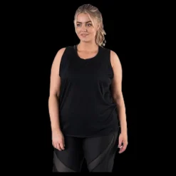 BLACC Alya Plus Size tank Black Svart