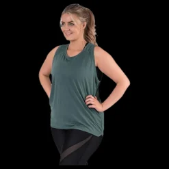 BLACC Alya Plus Size tank Green Grön Sale