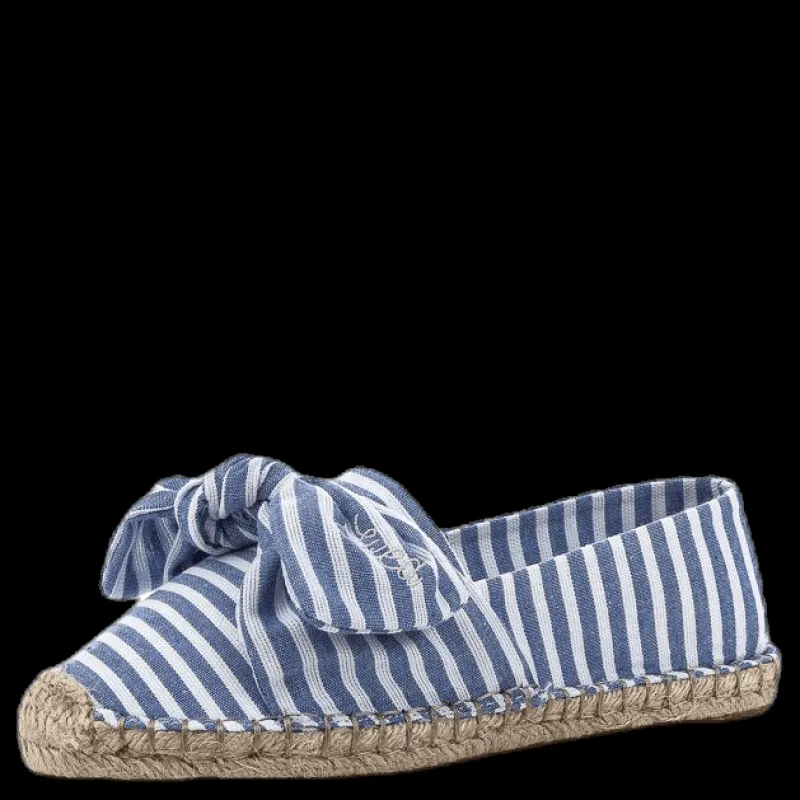 Online Svea Amanda Knot Espandrillo Blue/White Blå och Vit