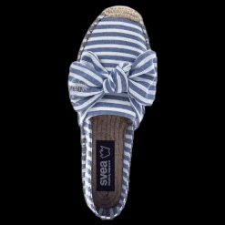 Online Svea Amanda Knot Espandrillo Blue/White Blå och Vit