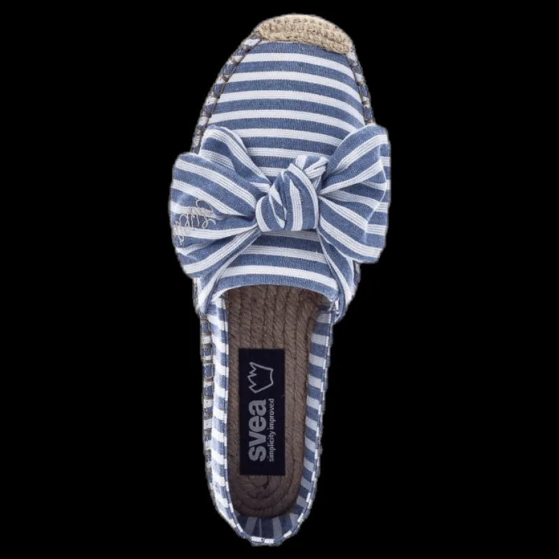 Online Svea Amanda Knot Espandrillo Blue/White Blå och Vit