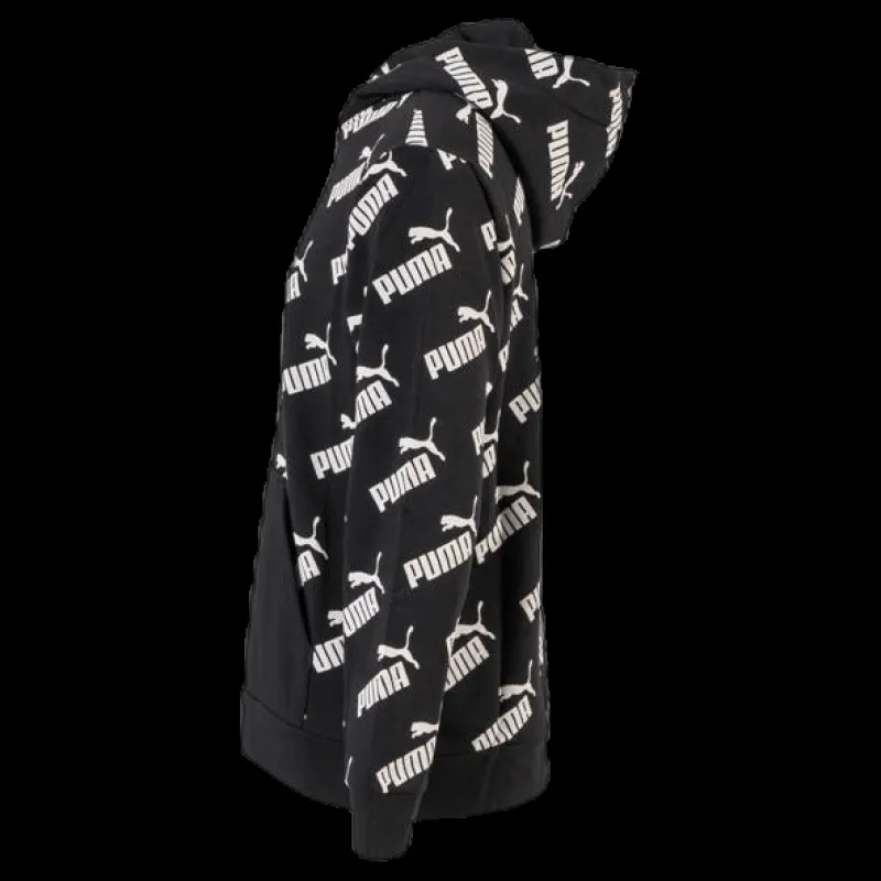 Online Puma Amplified AOP Hoody TR B Black Svart