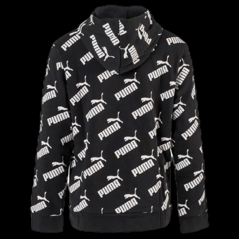 Online Puma Amplified AOP Hoody TR B Black Svart