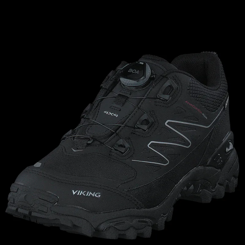 Outlet Viking Anaconda 4x4 Boa Gtx Black/orange Svart