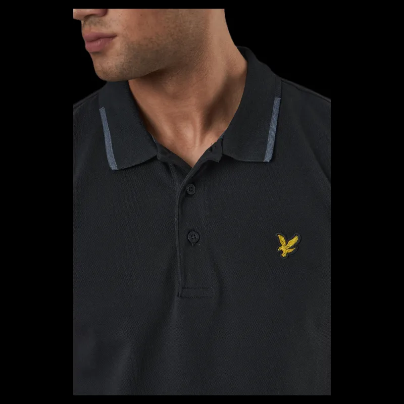 Discount Lyle & Scott Andrew Polo Black Svart