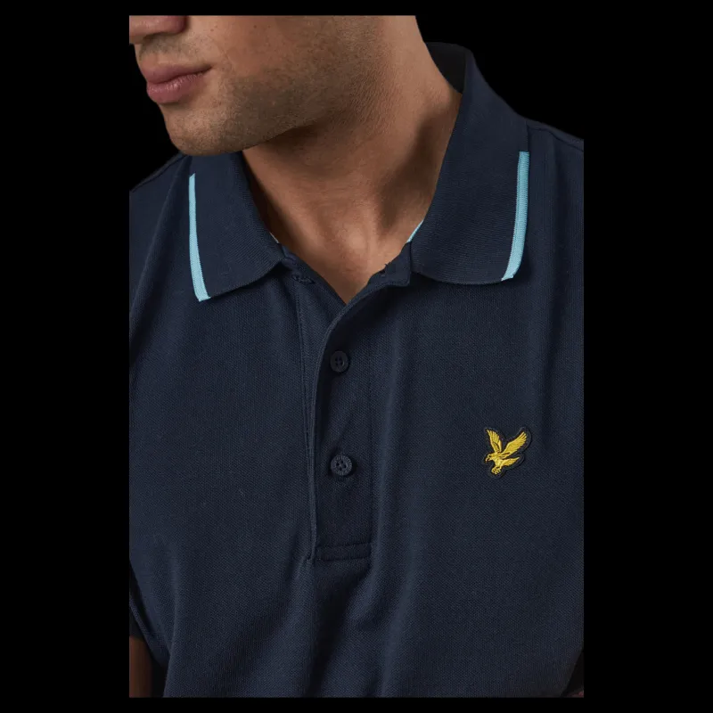 Lyle & Scott Andrew Polo Blue Blå