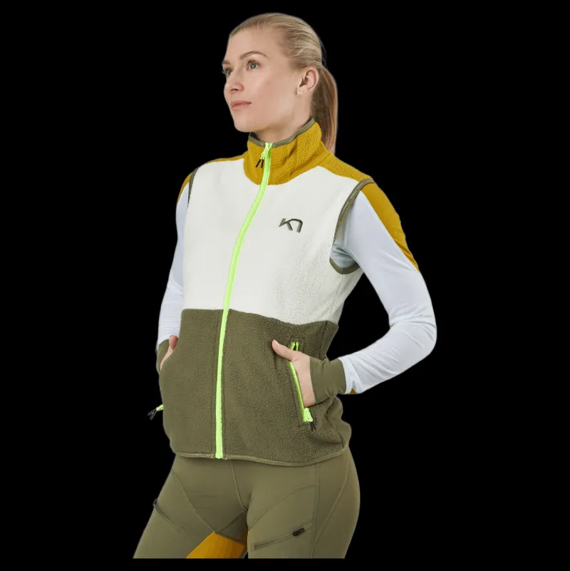 Clearance Kari Traa Ane Midlayer Vest Nwhite