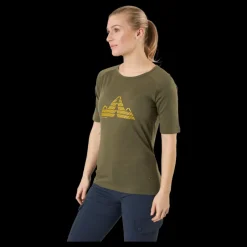 Kari Traa Ane Short Sleeve Tweed Grön New