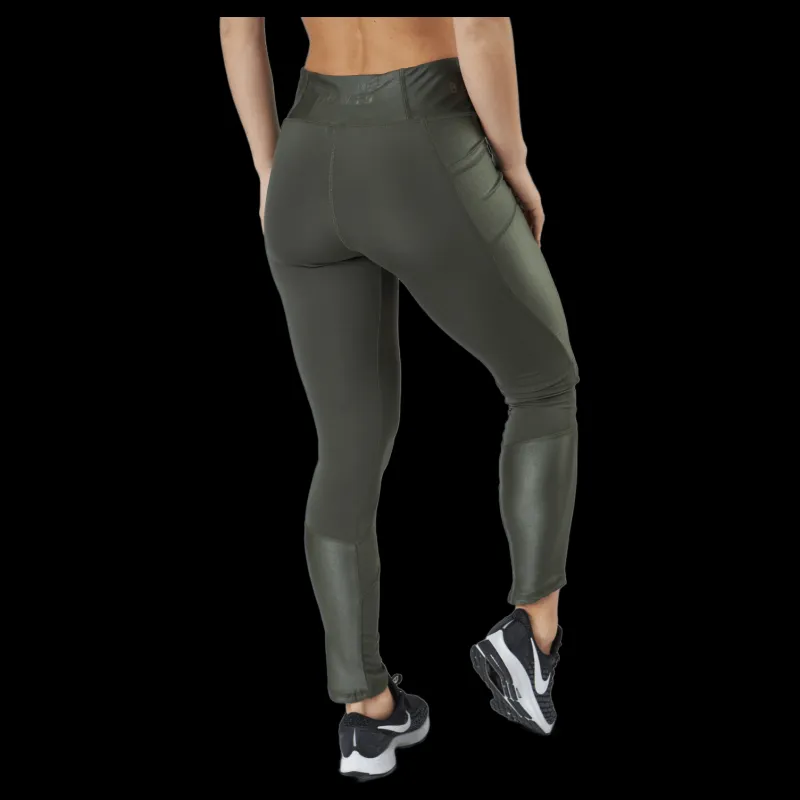 Hot BOW19 Angie Tights Army Green Svart
