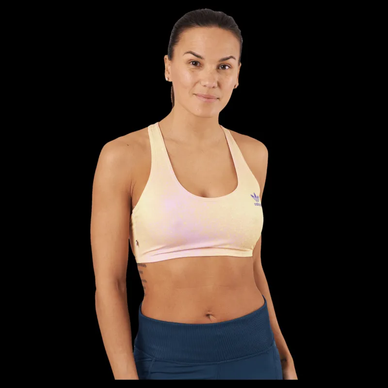 New adidas Aop Bra Top Blilil/almyel Beige