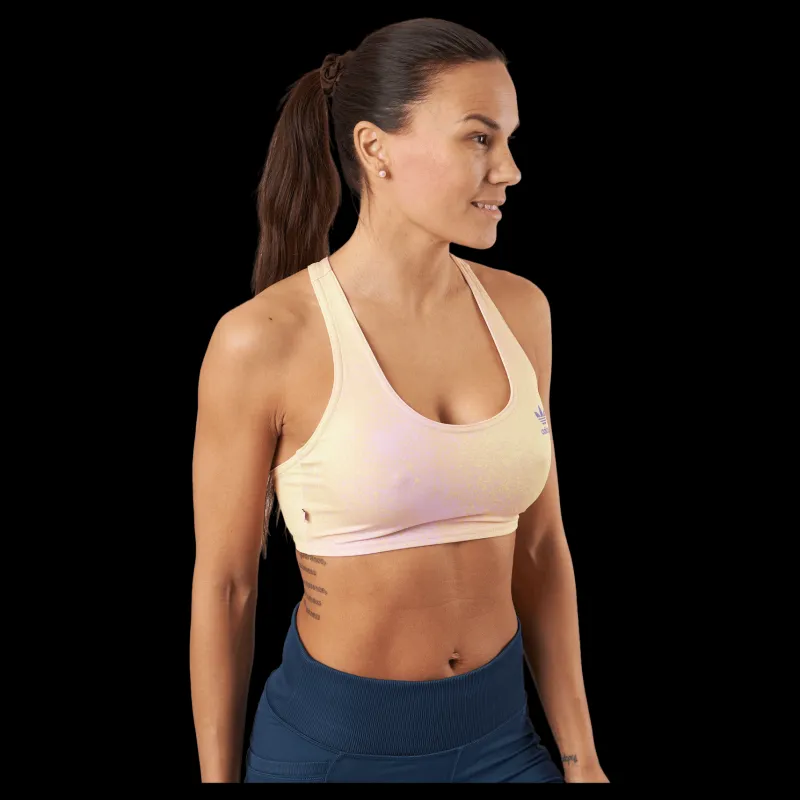 New adidas Aop Bra Top Blilil/almyel Beige