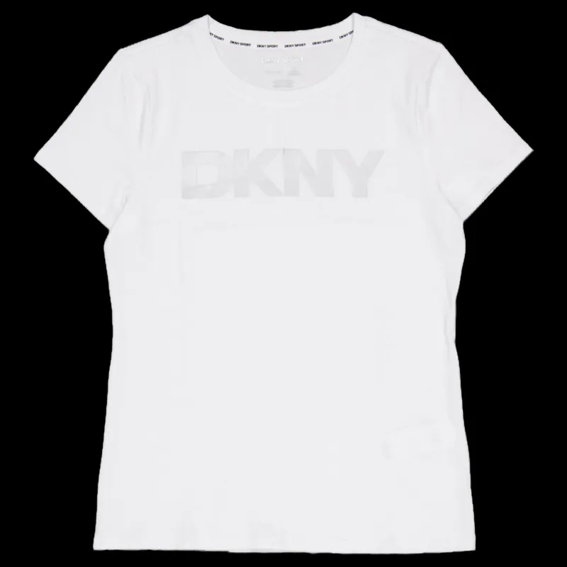 DKNY Sport Arched Dkny Rhinestone Ombre L White/silver Vit