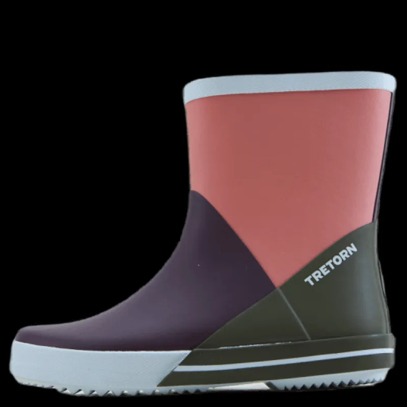 Discount Tretorn Arild Short Boot Blackberry/light Rose Svart