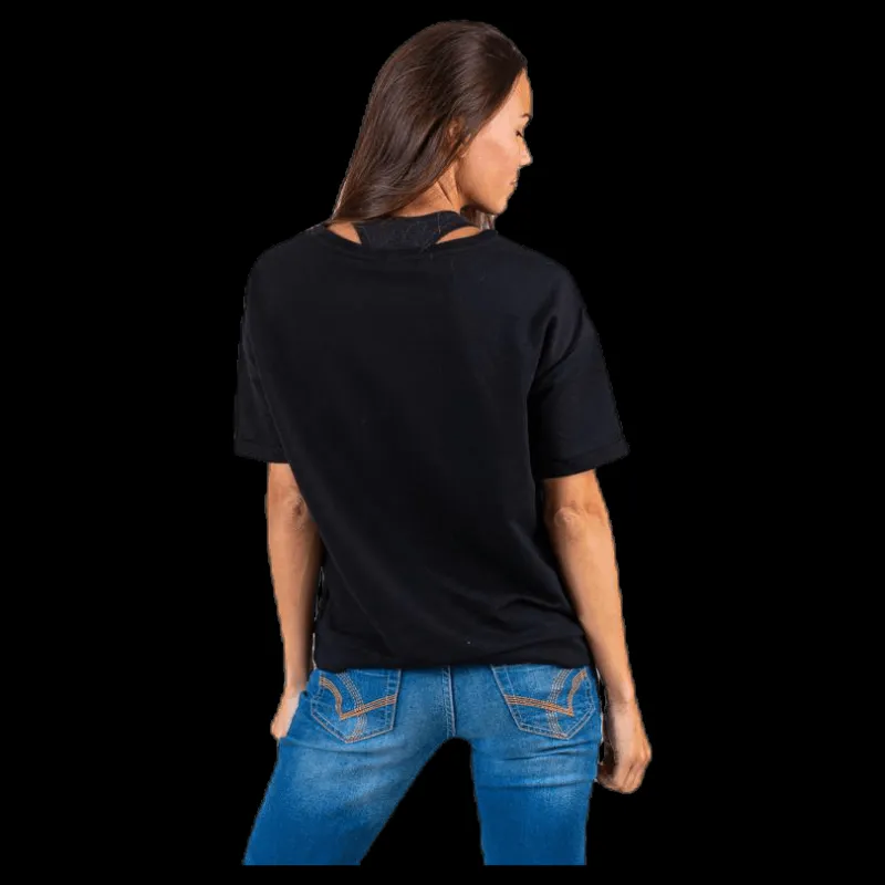 Clearance Only Play Arina Ss Loose Sweat Top Black Svart