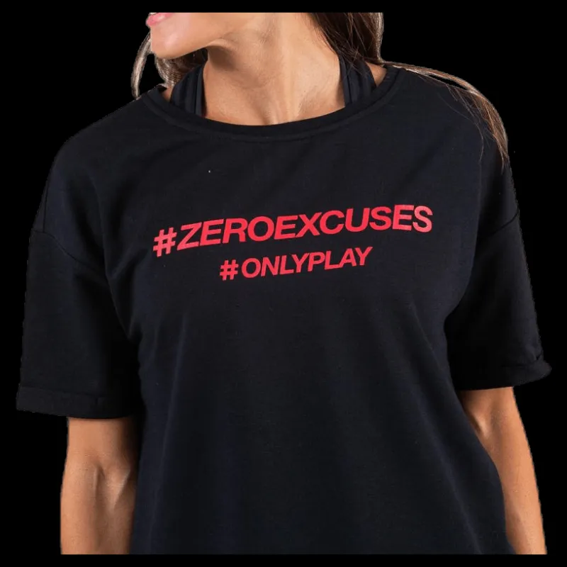 Clearance Only Play Arina Ss Loose Sweat Top Black Svart