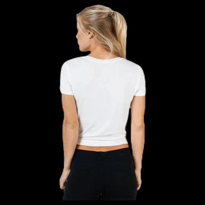 Only Arli S/S Knot Top White Vit Best
