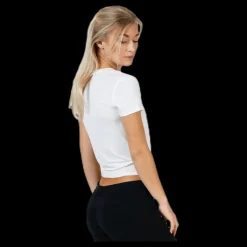 Only Arli S/S Knot Top White Vit Best