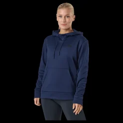 Online Under Armour Armour Fleece Lc Hoodie Midnight Navy Blå