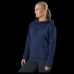 Online Under Armour Armour Fleece Lc Hoodie Midnight Navy Blå