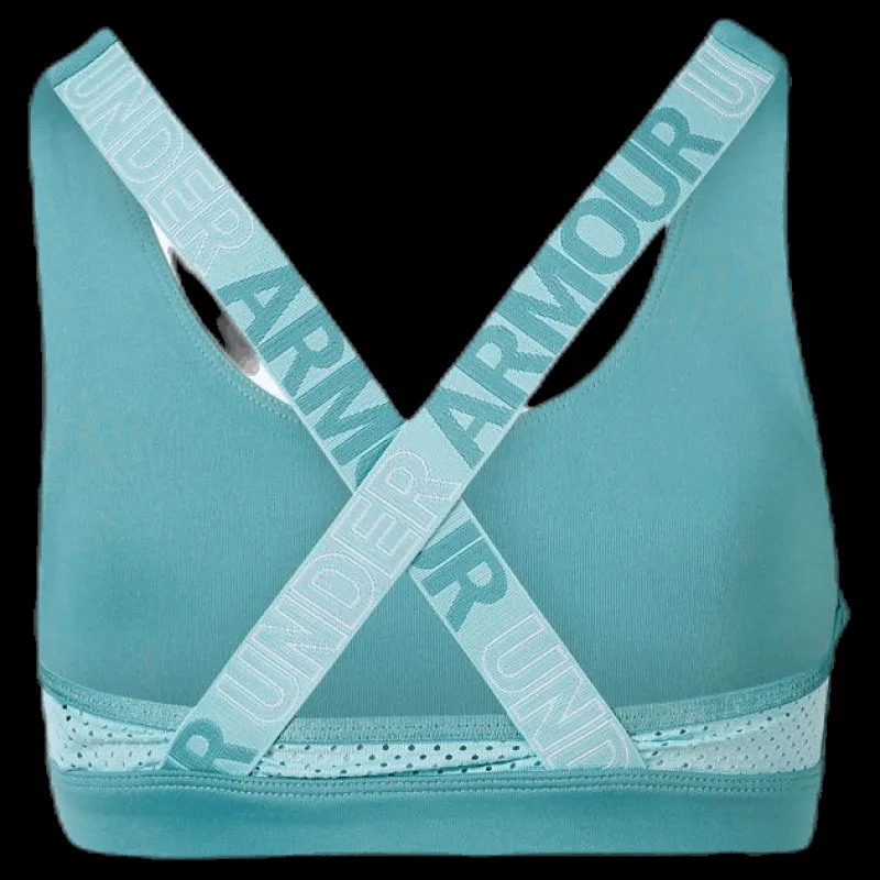 Under Armour Armour HeatGear Graphic Bra Youth Blue Blå Discount