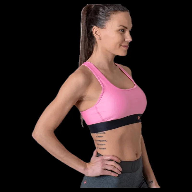 Under Armour Armour Mid Crossback Bra Pink Rosa