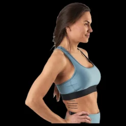 Under Armour Armour Mid Crossback Bra Blue Blå Sale