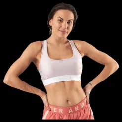 Under Armour Armour Mid Crossback Bra Pink Rosa New