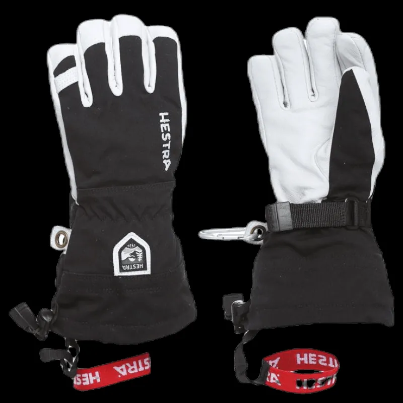Hestra Army Leather Heli Ski Junior White/Black Vit och Svart New