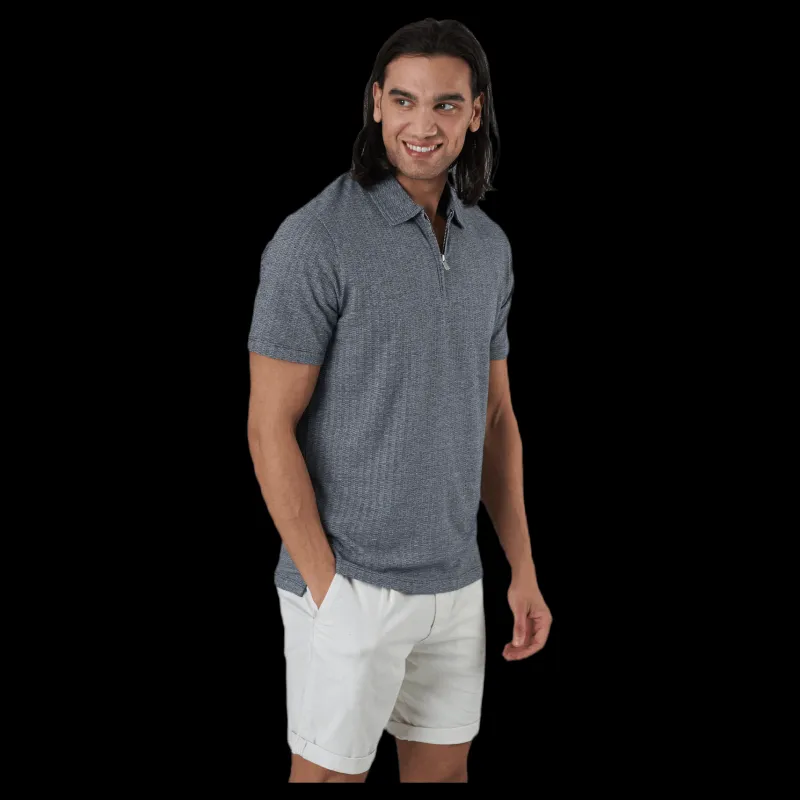 Jack & Jones Asher Ss Polo Blue Blå Discount