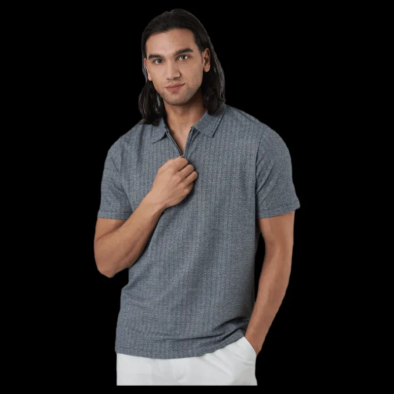 Jack & Jones Asher Ss Polo Blue Blå Discount