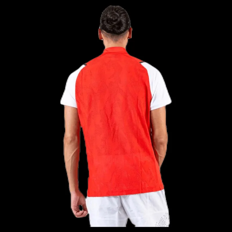 adidas ASMC Zipper Tee White/Red Röd Hot