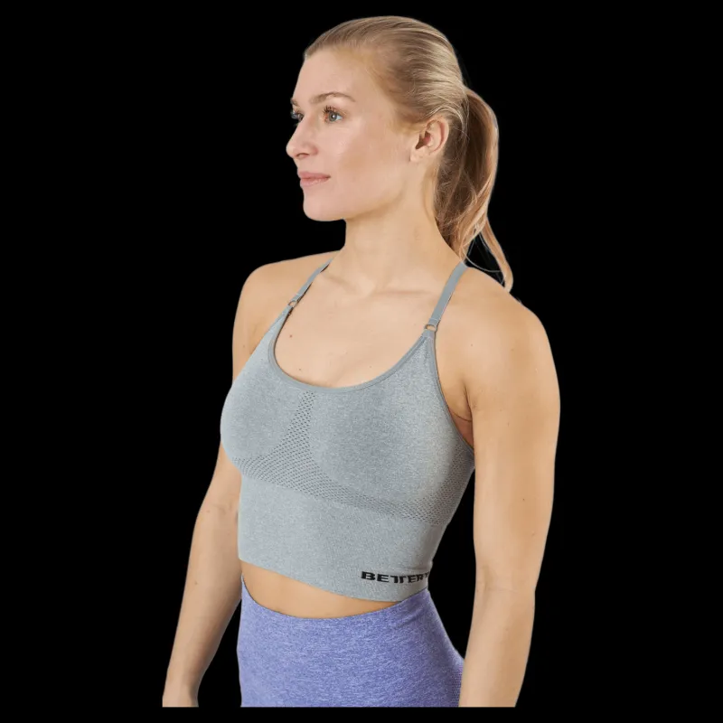 Clearance Better Bodies Astoria Seamless Bra Light Grey Melange Grå