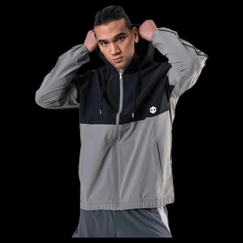 Online Under Armour Athlete Recovery Woven Warm Up Top Green Grön