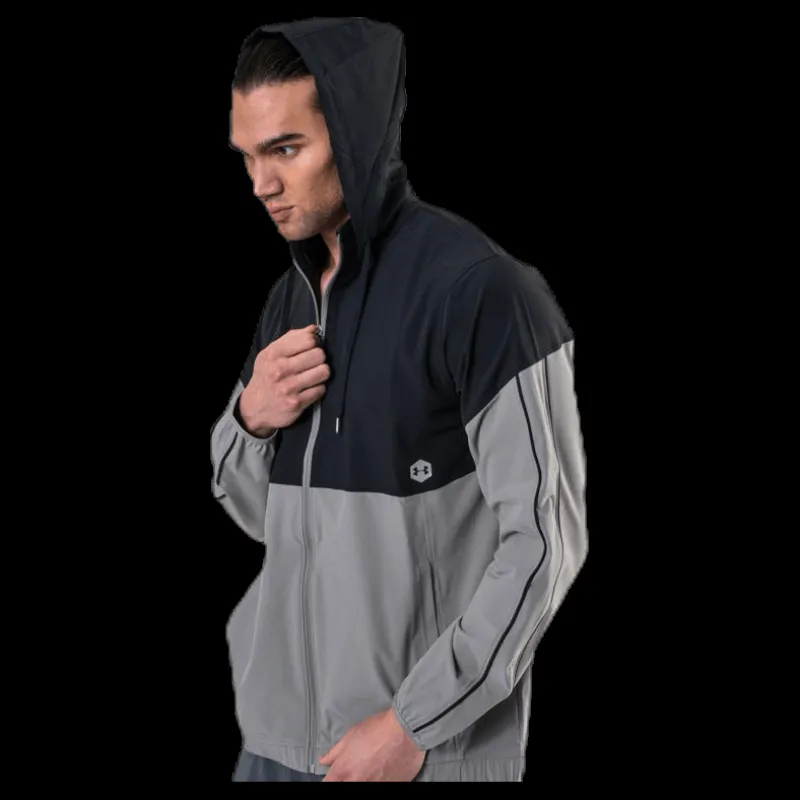 Online Under Armour Athlete Recovery Woven Warm Up Top Green Grön